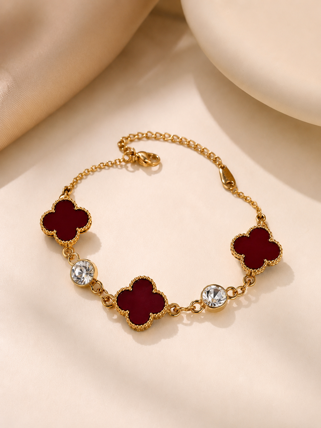 Luxury Clover Crystal Bracelet