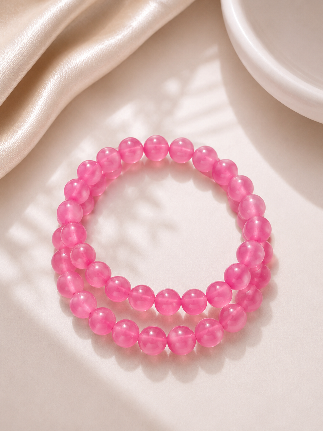 Crystal Glow Beaded Bracelet