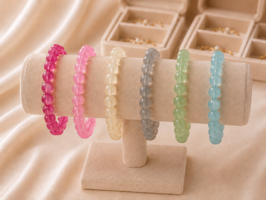 Crystal Glow Beaded Bracelet