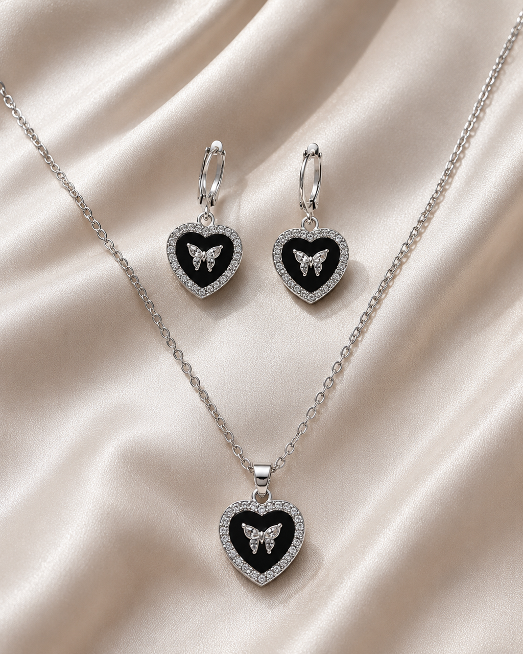 Butterfly Heart Jewelry Set