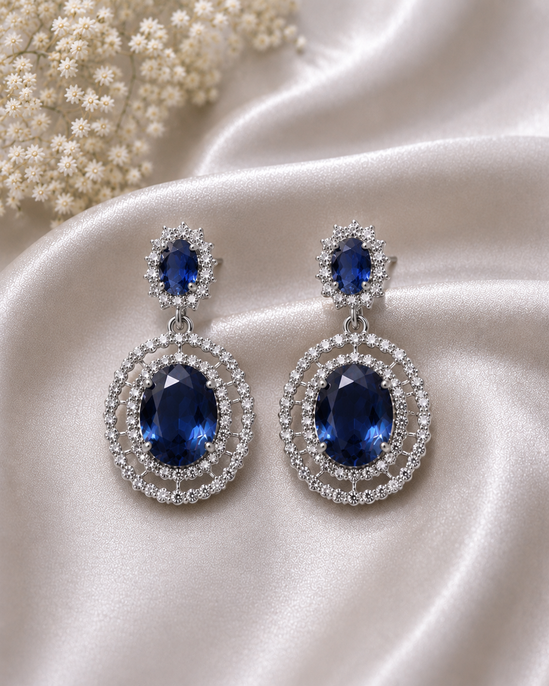 Royal Crystal Drop Earrings