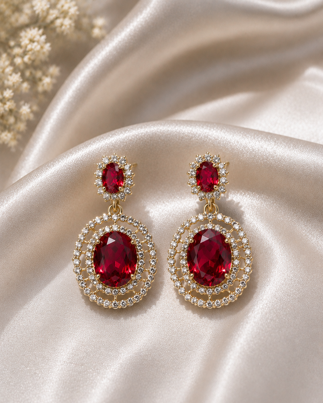 Royal Crystal Drop Earrings