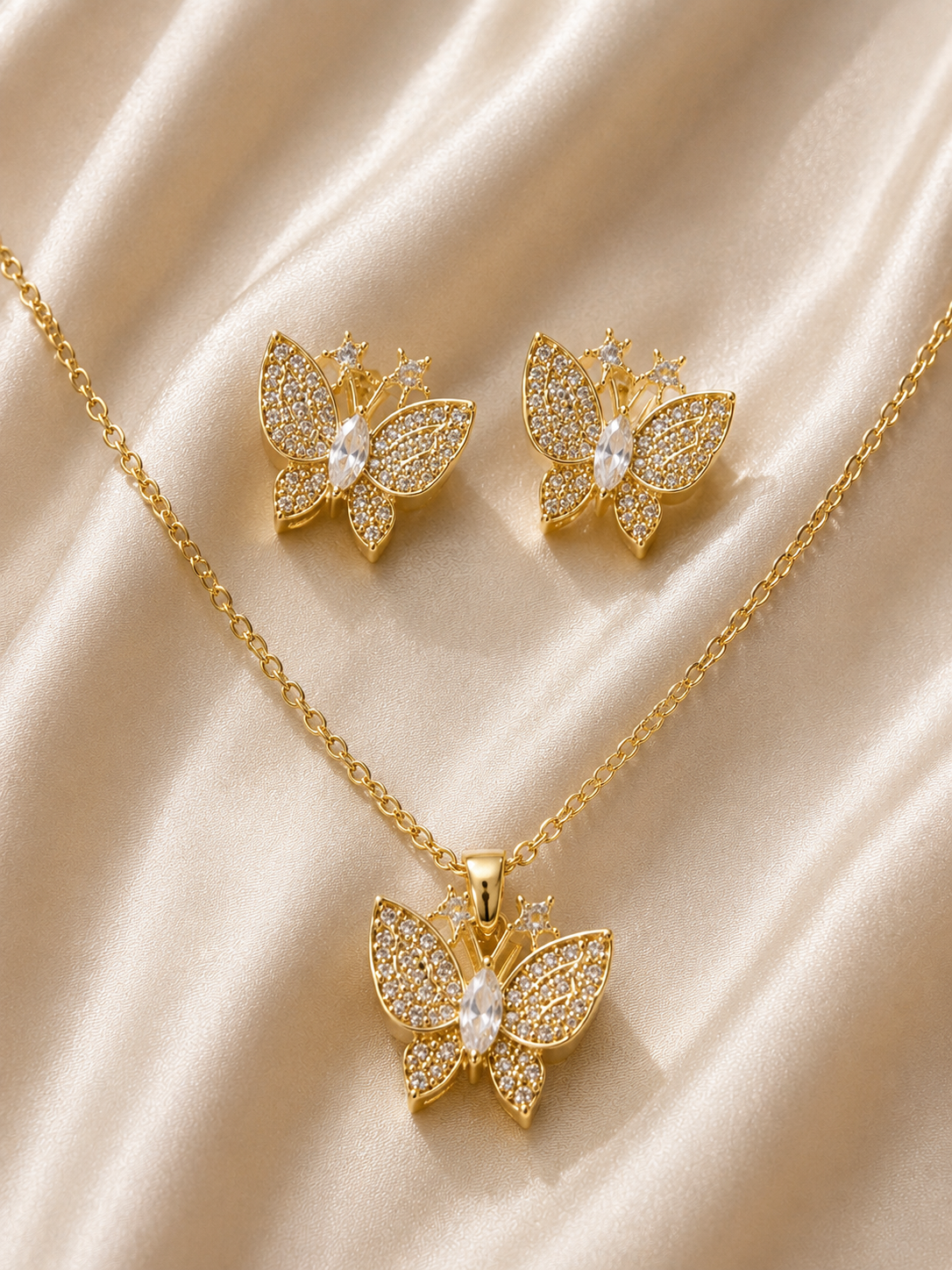 Celestial Butterfly Jewelry Set