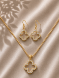Crystal Clover Jewelry Set